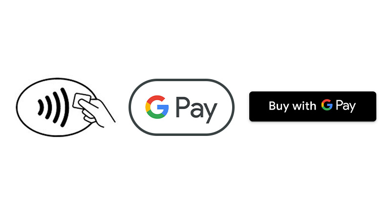 Contactless payment sign Apple Pay sign